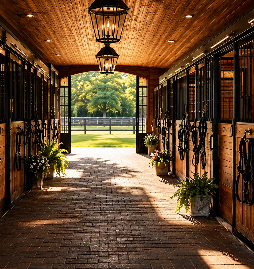 Luxury Horse Stable Interior